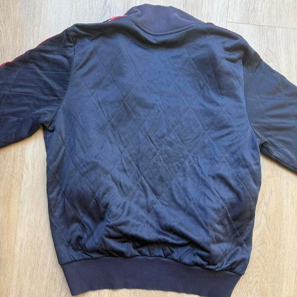 Hugo Boss Green Label stylish Navy Chest Embroidered Striped Track Jacket - Picture 4 of 8